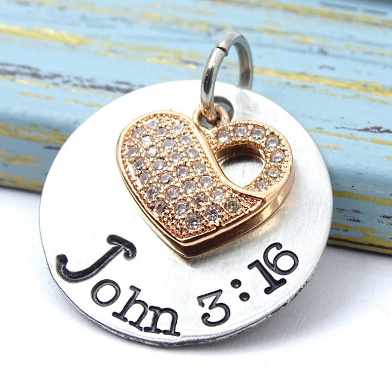 Scripture Charm Bible Charm Scripture Steel Charm 20mm Very Etsy