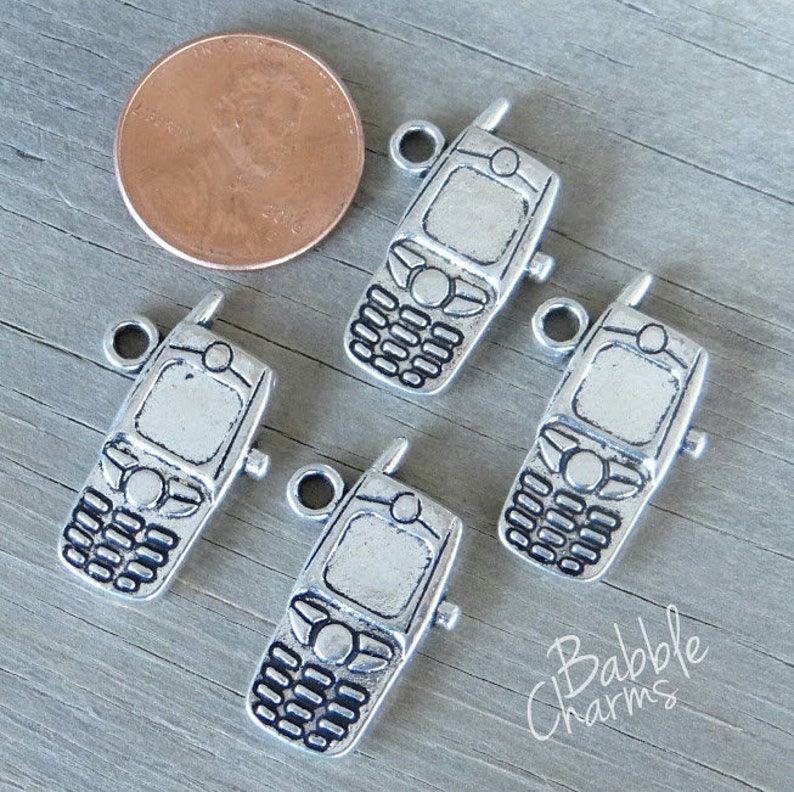 12 Pc Cell Phone Charm Cell Phone Cell Phone Charms. Alloy Etsy