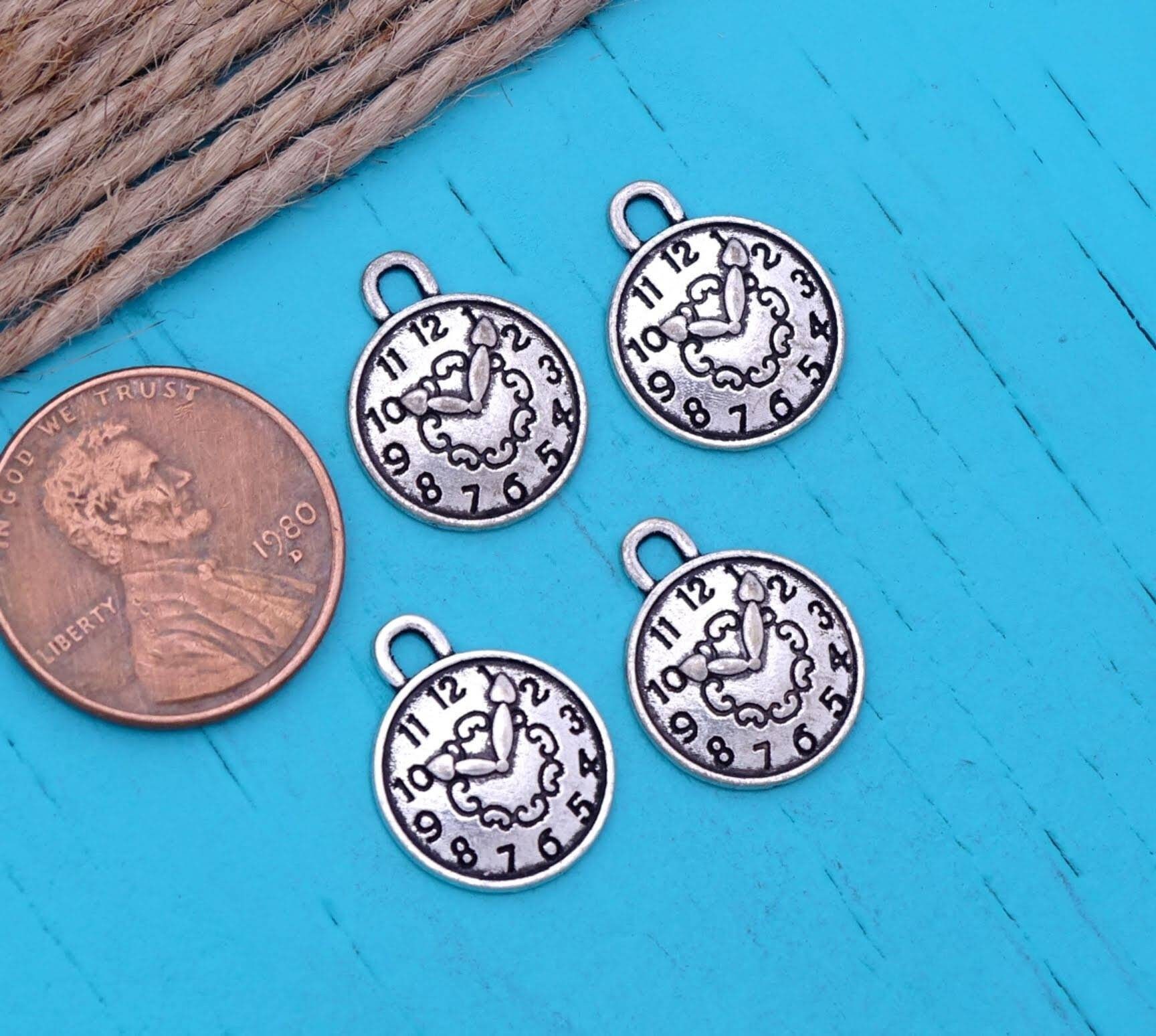 12 Pc Clock Clock Charm Time Charms. Alloy Charm very High Etsy