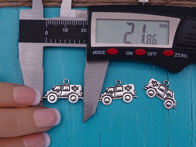 alloy charm Emergengy Mecidal Technician EMT Charms 12 pc Ambulance charm box 3 wholesale charm EMT