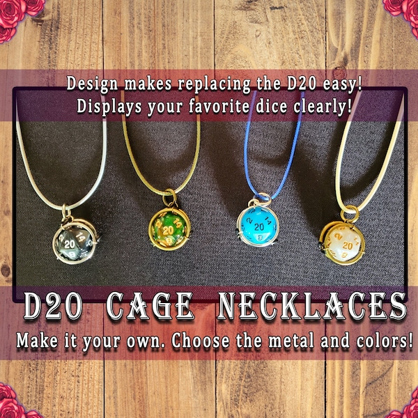 D20-Swapping Cage Necklaces