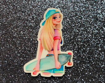 5pc. Elsa in Ice, Winter Time, Resin, Planar, Flatback