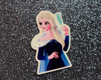 5pc. Elsa in Ice, Winter Time, Resin, Planar, Flatback