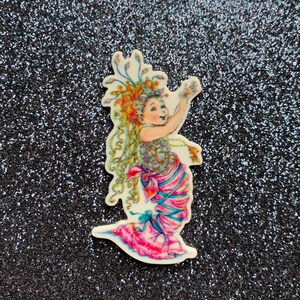 5pc. Fancy Princess, Resin, Planar, Flatback, Cabochon, Bow Center