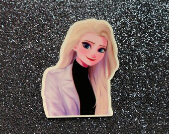 5pc. Elsa in Ice, Winter Time, Resin, Planar, Flatback