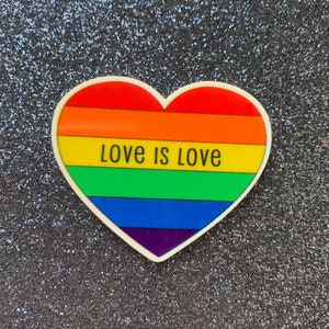 5 pièces Drapeau arc-en-ciel I Heart, produits plats à dos plats en résine, cabochon, LGBTQ, dos plat, nœud au centre, fierté gaie, lesbienne, transgenre, progrès