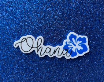 5pc. Stitch Resin, Ohana Means Family, Planar, Flatback, Cabochon, Bow Center, Slime Charm, Flat Back