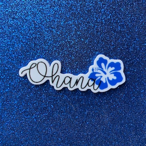 5pc. Stitch Resin, Ohana Means Family, Planar, Flatback, Cabochon, Bow Center, Slime Charm, Flat Back
