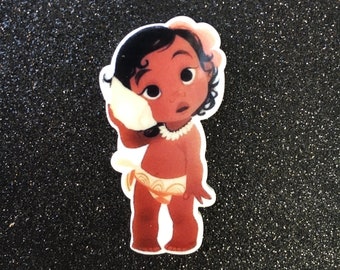 5pc.  Baby Moana Resin, Planar, Flatback