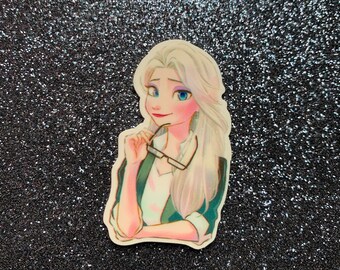 5pc. Elsa in Ice, Winter Time, Resin, Planar, Flatback