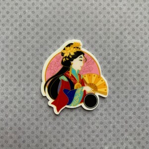 5pc. Mulan, Resin, Planar, Flatback, Cabochon, Bow Center,