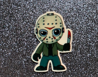 5pc. Scary Monster, Scary Movie, Resin Planar Flatbacks, Halloween, Cabochon, Bow Center, 80's, 90's