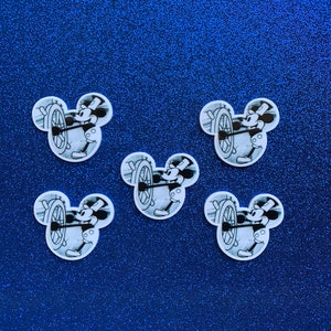 5pc. Mickey Mouse, Disneyland, Planar, Flatback bild 7