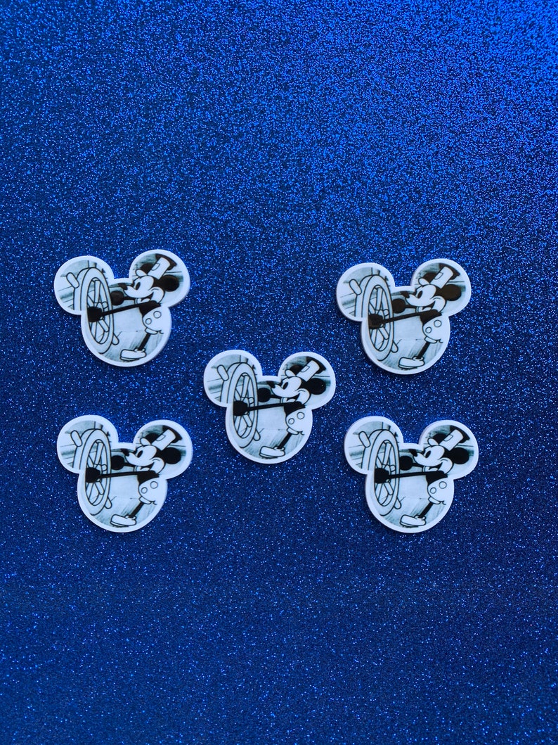 5pc. Mickey Mouse, Disneyland, Planar, Flatback bild 7