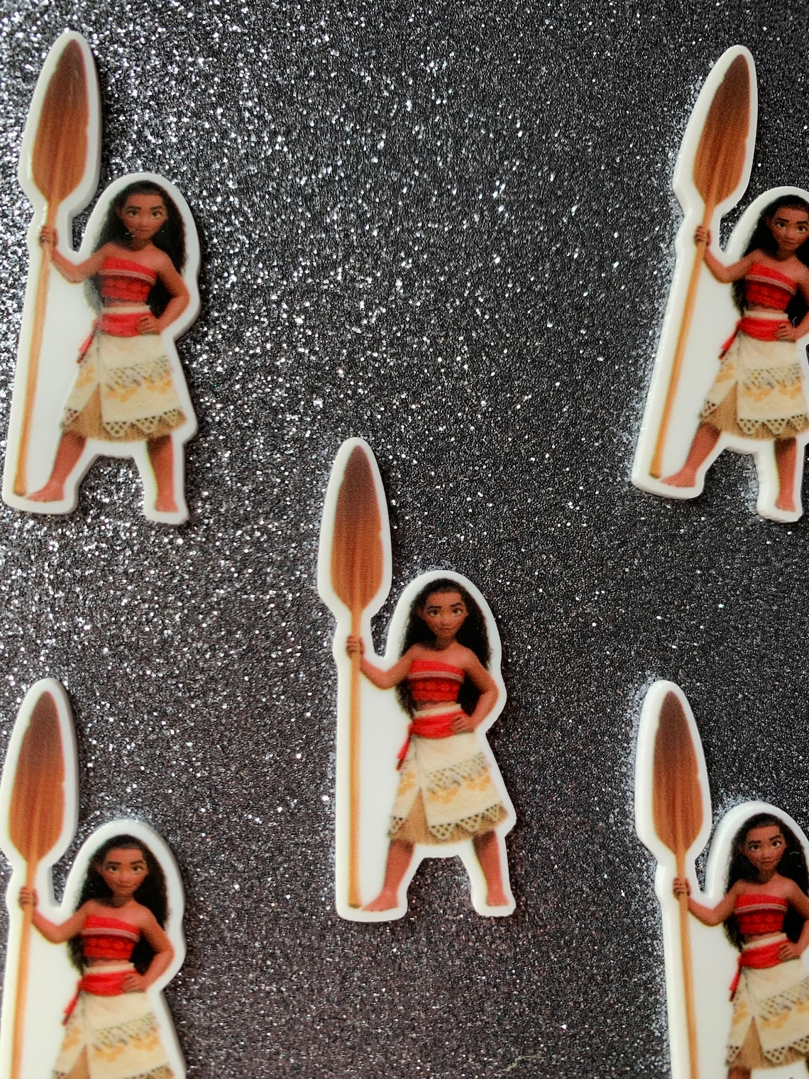 5pc. Moana with a Paddle Resin Planar Flatback | Etsy