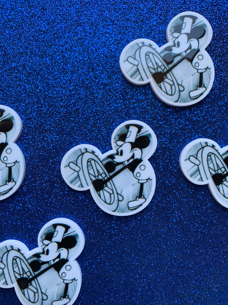 5pc. Mickey Mouse, Disneyland, Planar, Flatback bild 9
