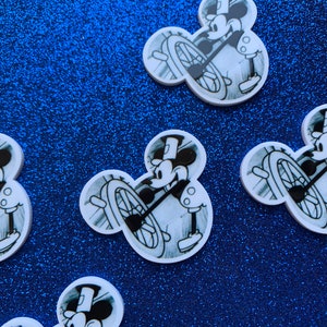 5pc. Mickey Mouse, Disneyland, Planar, Flatback bild 5