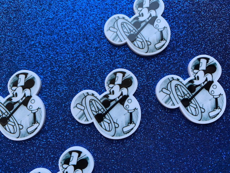 5pc. Mickey Mouse, Disneyland, Planar, Flatback bild 5