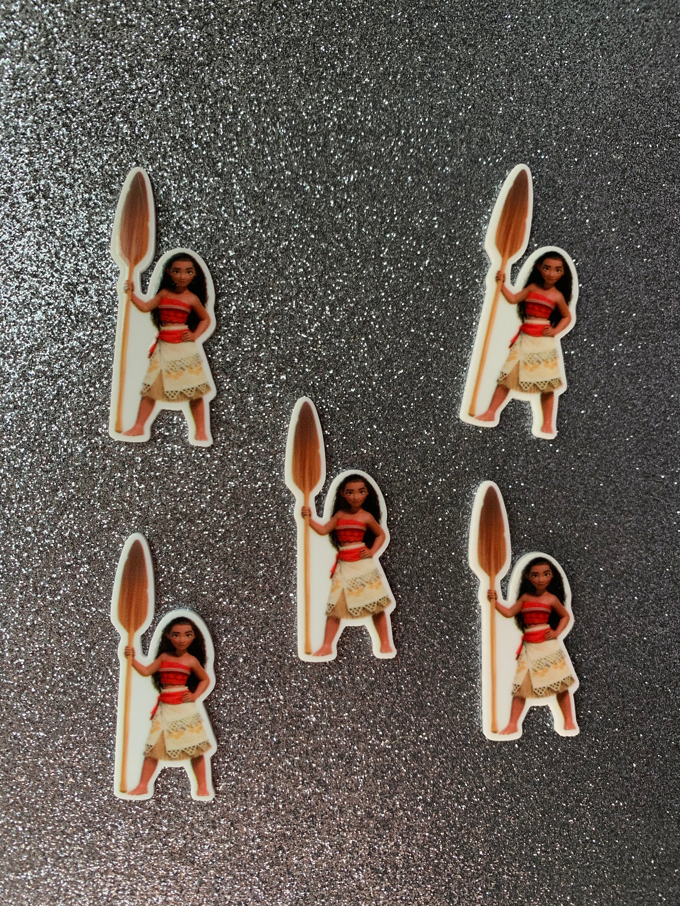 5pc. Moana with a Paddle Resin Planar Flatback | Etsy