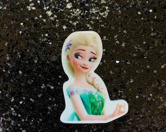 5pc. Elsa in Ice, Winter Time, Resin, Planar, Flatback