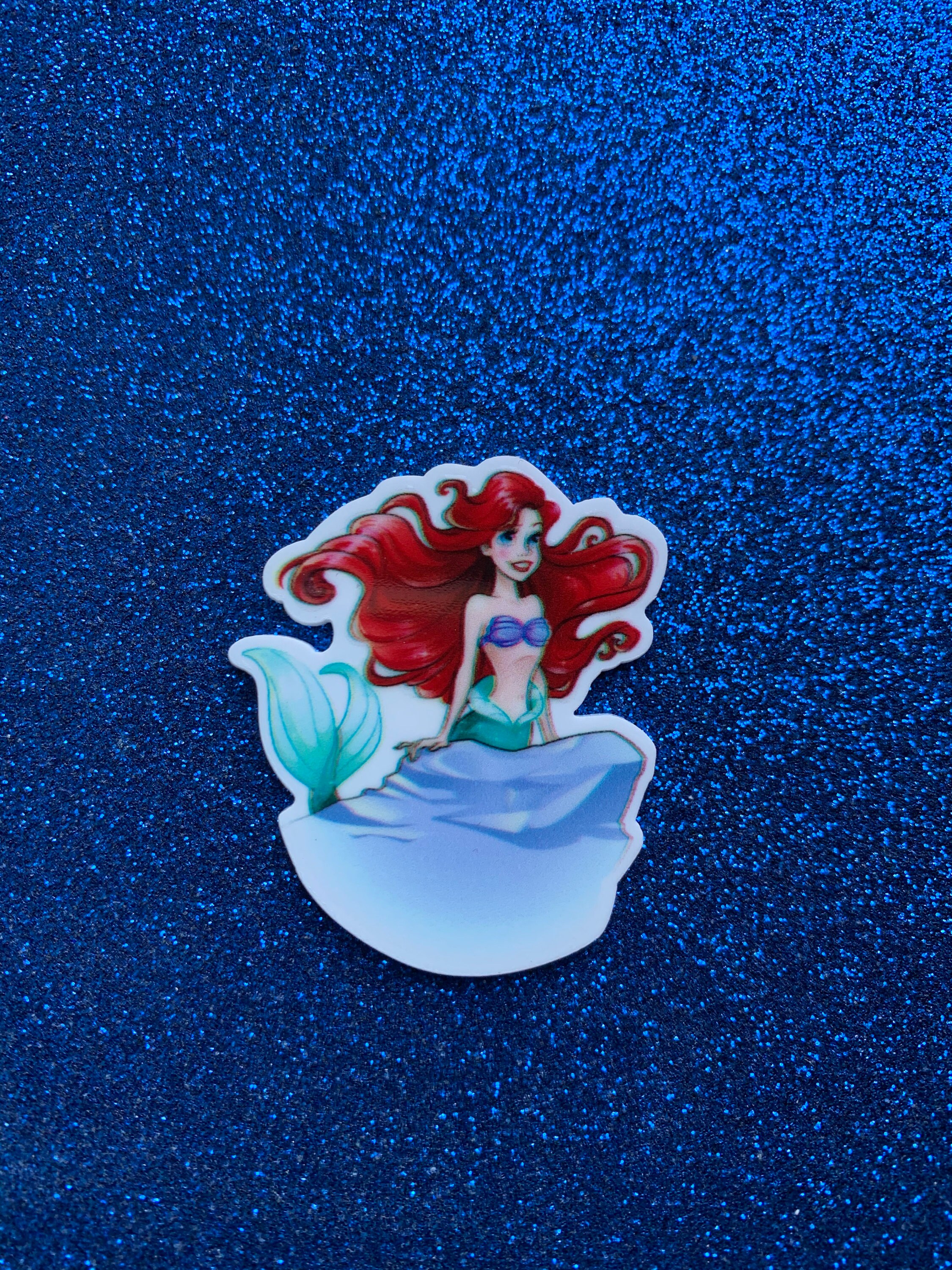 5pc Little Mermaid Resin Planar Flatback Cabochon Bow Etsy