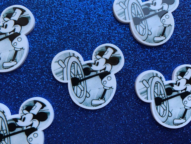 5pc. Mickey Mouse, Disneyland, Planar, Flatback bild 4