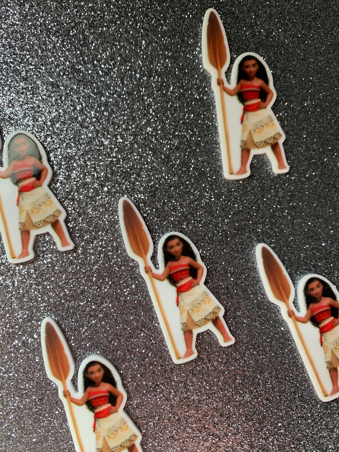 5pc. Moana with a Paddle Resin Planar Flatback | Etsy