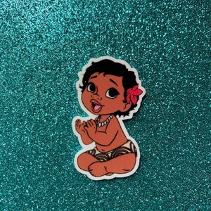 5pc.  Baby Moana Resin, Planar, Flatback
