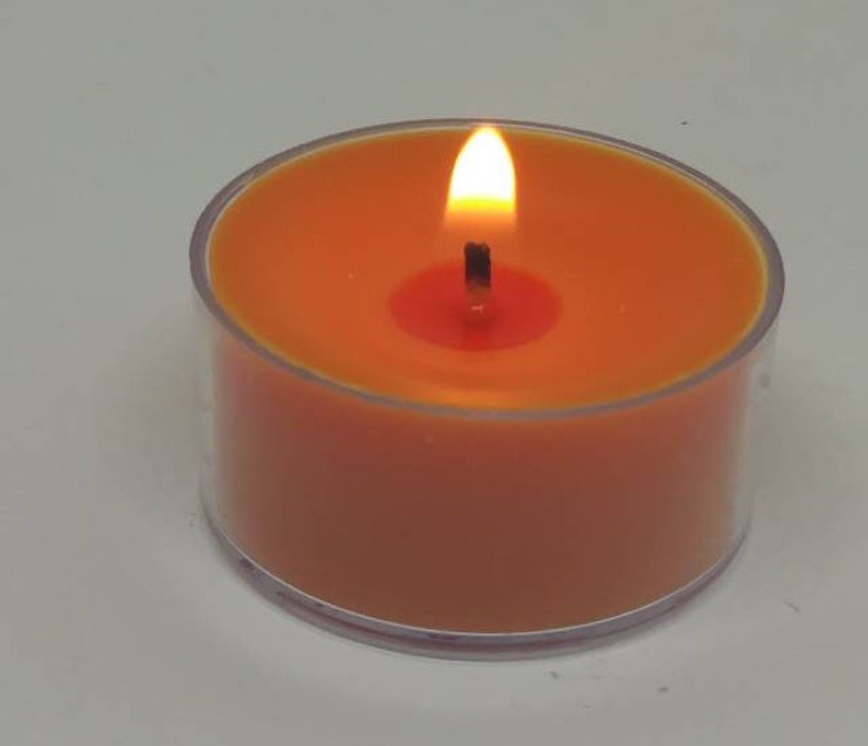 6 Custom Color Tealight Candles Colored Tea Light Candles Etsy