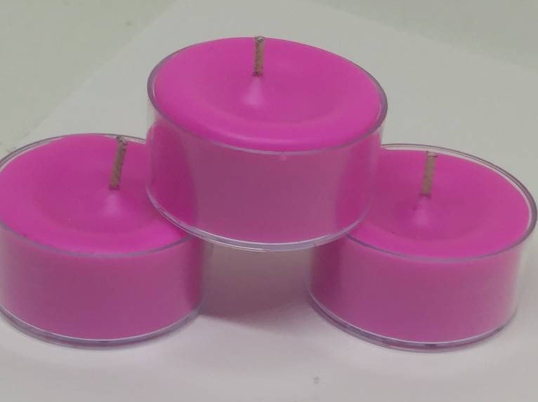 12 Custom Color Tealight Candles Colored Tea Light Candles Etsy