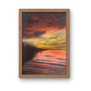 Original Watercolour  Painting - Stillness at Dusk