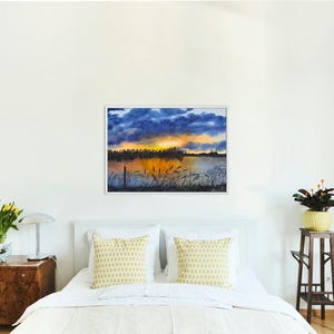 Original Watercolour  Painting - Golden Hour