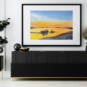 Original Watercolour  Painting - Golden Hour