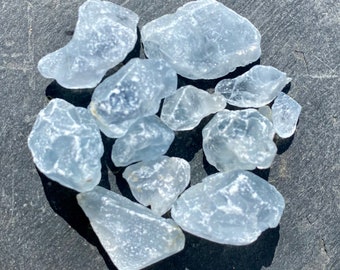Raw Celestite Crystal 7-8 carats Celestine Gemstone smallmedium