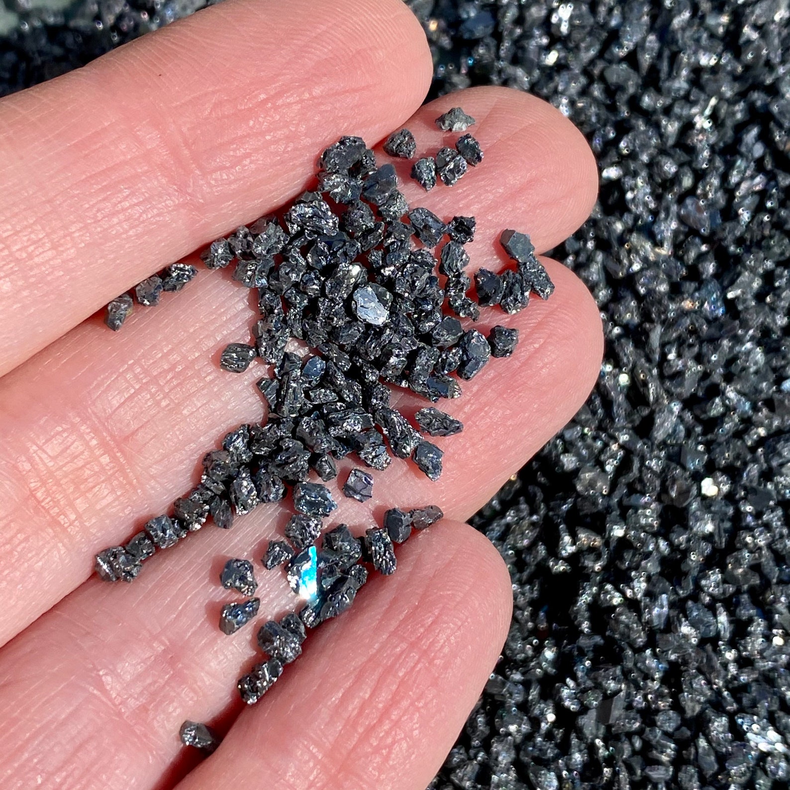 CARBORUNDUM GRANULES Silica Carbide Undrilled Loose Etsy UK