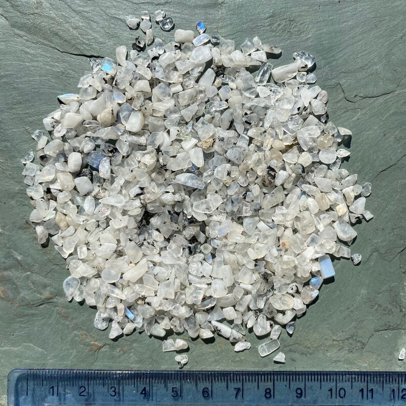 50g RAINBOW MOONSTONE undrilled loose tumbled gemstone crystal chips 2-10mm tiny small mini stones jewelry jewellery gem chip beads