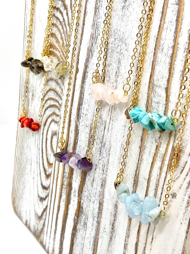 Custom Crystal Bead Necklace Crystal Jewelry Healing Crystal Etsy