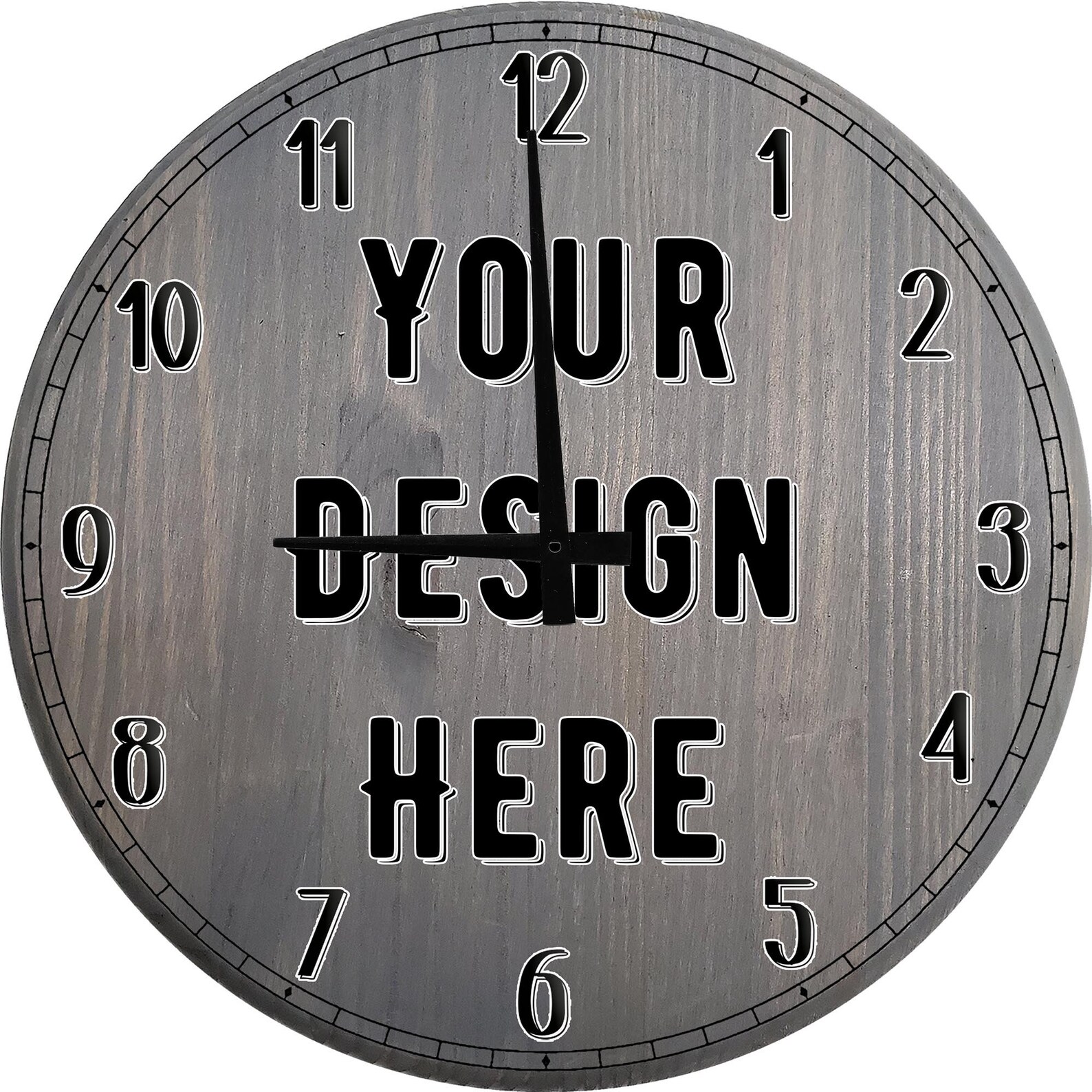 Full Custom Wall Clock Completely Personalized Wood Clock Etsy