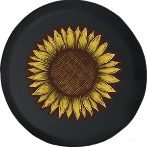 Sunflower Pretty Flower Girl Boho Custom Tire Cover Fits Jeep Wrangler, Rubicon, Camper, and RV&#39;s