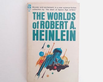 The Worlds of Robert A. Heinlein: 1966 Ace Sci-fi Paperback - Etsy