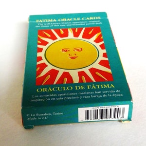 Carte Oracolo di Fatima/ Oracolo Di Fatima. Lo Scarabeo, Torino, Italia 2004. Gina de Roberto, Autore. 32 Carte e Opuscolo in 5 Lingue.