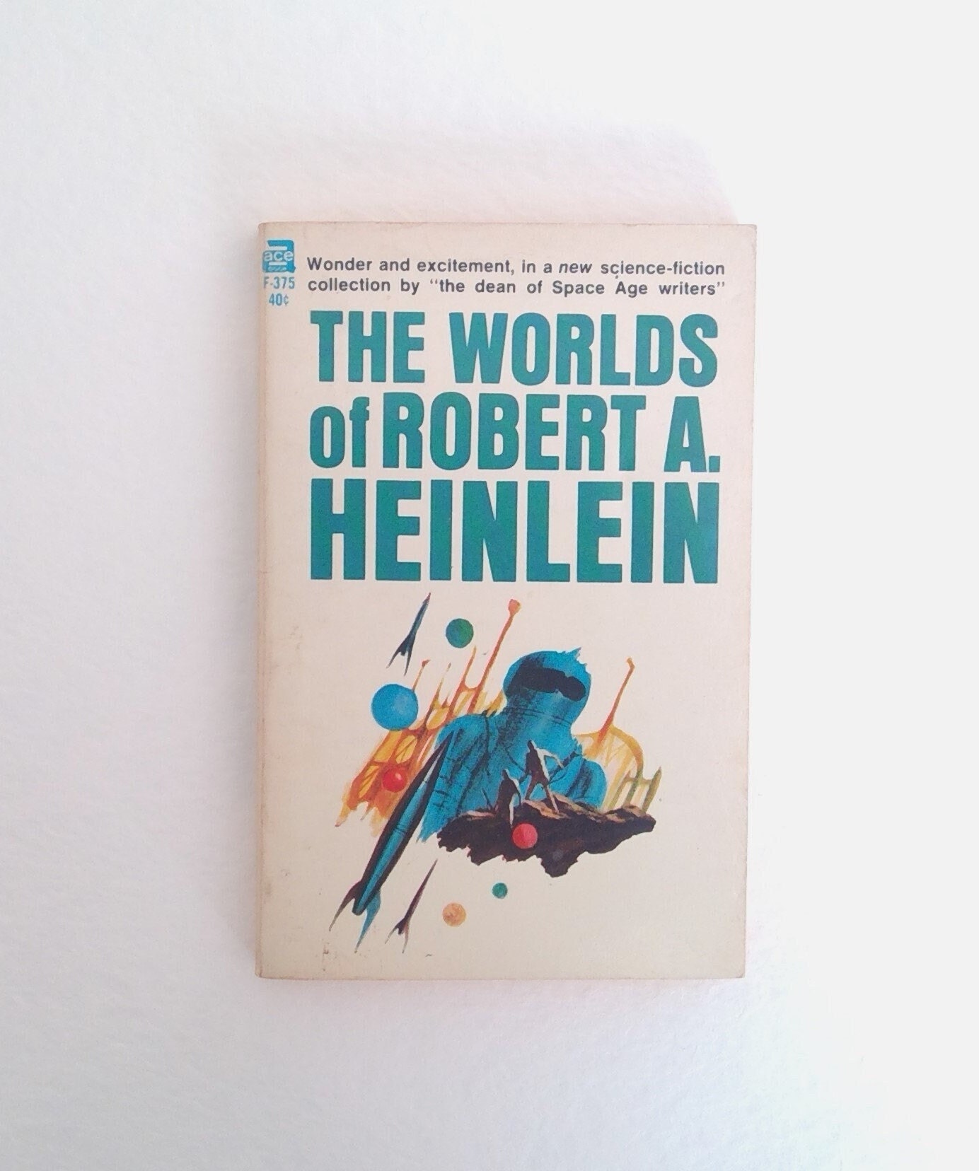 The Worlds of Robert A. Heinlein: 1966 Ace Sci-fi Paperback - Etsy