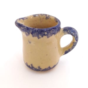 Roseville Mini Pitcher. Alpine Pottery. Spongeware Decoration. Vintage.