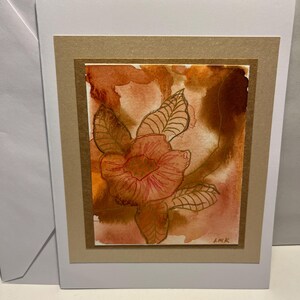 Biglietti di auguri, acquerello, matita colorata, interno vuoto