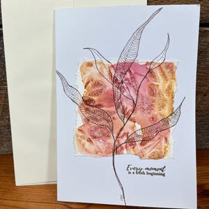 Biglietti di auguri, acquerello, penna e inchiostro, interno vuoto