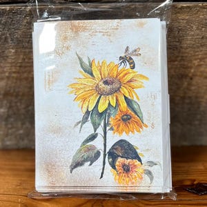 Note cards, mixed media prints, set of 10, blank inside
