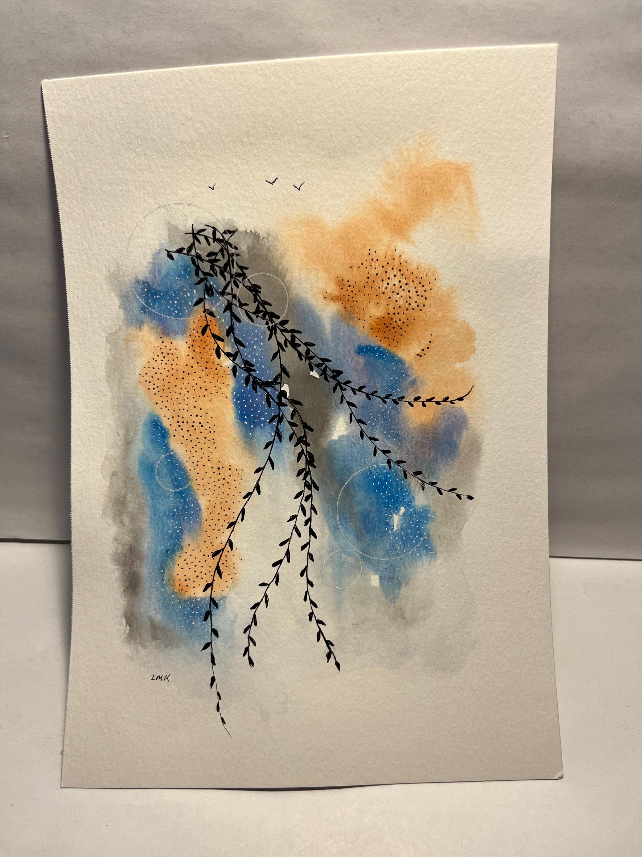 Watercolor Painting, Pen and Ink, Abstract Art - Etsy