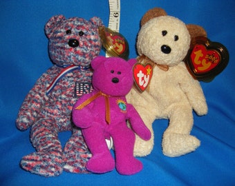 millennial bear beanie baby