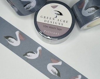 Pelican Washi Tape: Australian Bird, Scrapbook Planner Masking