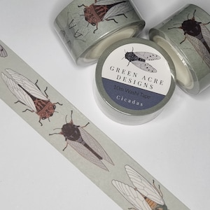 Washi Tape krekels kever insect Australië kever dagboek boek plakboek ambachtelijke planner maskeren cadeau 15 mm x 10 m